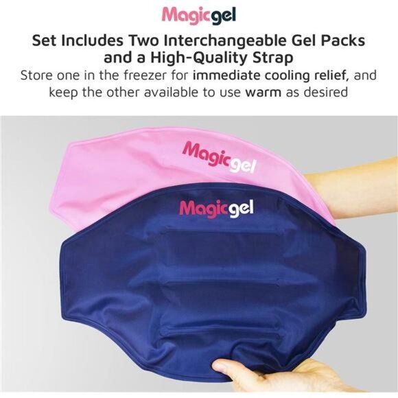 Ice Pack for Back Pain | 2 Pack Lower Back Gel Pack Wrap for Hot or Cold Therapy - Picture 3 of 6